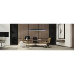 InLight Κρεμαστό φωτιστικό LED 60W 3CCT (By Switch) από αλουμίνιο σε μαύρη απόχρωση D:180cm (6072-180-BL) - Image 3