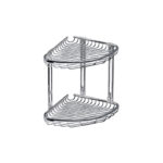 Καλάθι γωνιακό σχαρωτό RETI 963777 Χρωμέ KARAG 21x21x27cm