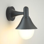 it-Lighting Rabun 1xE27 Outdoor Wall Lamp Black D:24.5cmx23.5cm (80202514) - Image 2