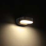 ^LED SMD WALL LUMINAIRE 7W 320LM 100° 230V AC 3.000K DARK GREY CRI80 IP54 30.000HRS - Image 2