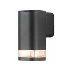 ^GU10 WALL LUMINAIRE 230V AC DARK GREY IP54 MAX.35W