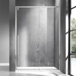 Καμπίνα από τοίχο σε τοίχο με διάφανο κρύσταλλο SANTORINI 400 Cromo KARAG 120x200cm