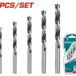 TOTAL ΣΕΤ ΤΡΥΠΑΝΙΑ ΞΥΛΟΥ 5ΤΕΜ (TACSD7055)