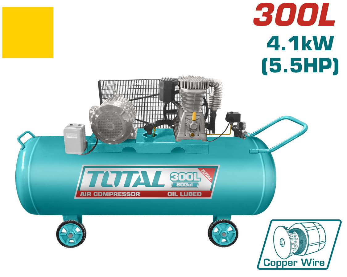 TC1553002 TOTAL ΕΠΑΓΓ. ΑΕΡΟΣΥΜΠΙΕΣΤΗΣ ΙΜΑΝΤΑ 4.1kW / 5.5HP / 300Lit (TC1553002)