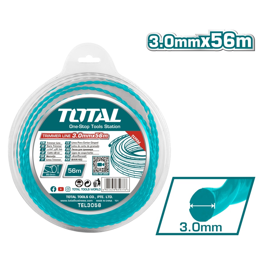 TEL3056 TOTAL ΜΕΣΙΝΕΖΑ ΕΛΙΚΟΕΙΔΗΣ 3mm - 56m (TEL3056)