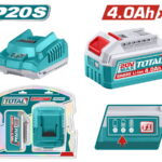TOTAL ΕΠΑΓΓ. ΣΕΤ 1τεμ ΜΠΑΤ. TFBLI2002 Li-ion 20V/4Ah + 1τεμ ΦΟΡΤΙΣΤΗΣ TFCLI2001E (TFBCPK1012E)