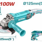 TOTAL ΕΠΑΓΓ. ΓΩΝΙΑΚΟΣ ΛΕΙΑΝΤΗΡΑΣ 1.100W - 125mm (TG11012556E)