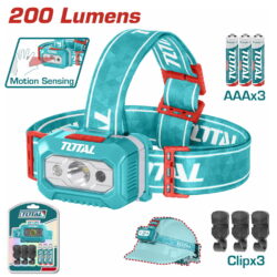 TOTAL ΕΠΑΓΓΕΛΜΑΤΙΚΟΣ ΦΑΚΟΣ ΚΕΦΑΛΗΣ LED 100-200 Lumens (THL013AAA6)