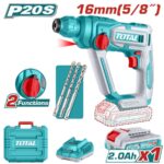 TOTAL ΠΝΕΥΜΑΤΙΚΟ ΠΙΣΤΟΛΕΤΟ ΜΠΑΤ. Li-ion 20V / 2Ah / 1 ΜΠΑΤ (TRHLI201681E)