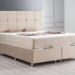 Κρεβάτι υφασμάτινο διπλό Kare - oval baza