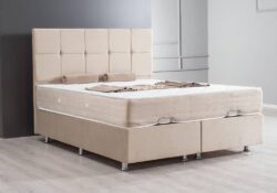 Κρεβάτι υφασμάτινο διπλό Kare - oval baza