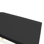 Κρεβάτι Nevil pakoworld ύφασμα ανθρακί με ξύλινο πόδι σε φυσική απόχρωση 90x190εκ - Image 3