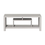 Τραπέζι σαλονιού Tracy pakoworld λευκό-γκρι 120x60x48.5εκ - Image 3