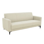 Καναπές τριθέσιος Sidica pakoworld PU σε εκρού απόχρωση 185x82x81εκ - Image 2