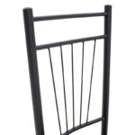 Τραπεζαρία Roza pakoworld σετ 5τμχ χρώμα σκούρο καρυδί - πόδια μαύρο ματ 120x70x75εκ - Image 8