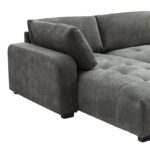 Kαναπές Gianco pakoworld αναστρέψιμος ύφασμα σε γκρι απόχρωση 298x208x85εκ - Image 7