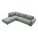 Γωνιακός καναπές Gianco pakoworld αναστρέψιμος ύφασμα σε μέντα απόχρωση 298x208x85εκ - Image 5