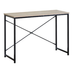 Γραφείο εργασίας Bailon pakoworld σε oak απόχρωση με μαύρο μέταλλο 100x40x70εκ