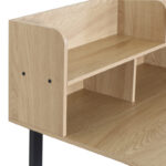 Γραφείο εργασίας Biuro pakoworld oak- μαύρο μέταλλο 120x60x103εκ - Image 4