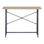 Γραφείο εργασίας Siklo pakoworld πτυσσόμενο oak- μαύρο μέταλλο 100x46x75.5εκ - Image 2