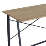 Γραφείο εργασίας Siklo pakoworld πτυσσόμενο oak- μαύρο μέταλλο 100x46x75.5εκ - Image 3