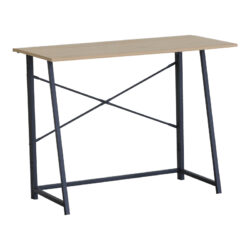Γραφείο εργασίας Siklo pakoworld πτυσσόμενο oak- μαύρο μέταλλο 100x46x75.5εκ