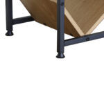 Βιβλιοθήκη Orunta pakoworld oak- μαύρο μέταλλο 40x26.5x125εκ - Image 4