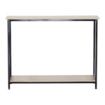 Κονσόλα Shima pakoworld 2τεμ. oak- μαύρο μέταλλο 106x35x81εκ - Image 2