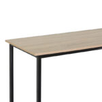 Κονσόλα Shima pakoworld 2τεμ. oak- μαύρο μέταλλο 106x35x81εκ - Image 3