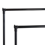 Κρεμάστρα δαπέδου Ganco pakoworld μαύρο μέταλλο 74.5x39x157εκ - Image 3