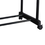 Κρεμάστρα δαπέδου Ganco pakoworld μαύρο μέταλλο 74.5x39x157εκ - Image 4