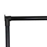 Κρεμάστρα δαπέδου Wizak pakoworld μαύρο μέταλλο 74.5x41,5x157εκ - Image 3