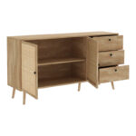 Μπουφές Oslo pakoworld sonoma 150x39x79εκ - Image 3