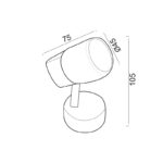 ΣΠΟΤ ΜΕ ΓΥΑΛΙ G9 I ΝΙΚΕΛ ΜΑΤ NAPLES - Image 4