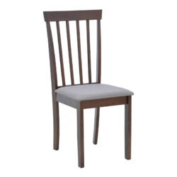 Καρέκλα Houston pakoworld rubberwood σε καρυδί απόχρωση 40x49x94εκ