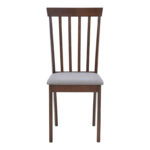 Καρέκλα Houston pakoworld rubberwood σε καρυδί απόχρωση 40x49x94εκ - Image 4