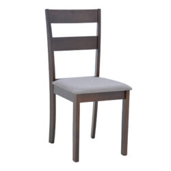 Καρέκλα Dallan pakoworld rubberwood σε καρυδί απόχρωση 40x47.5x89εκ