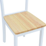 Καρέκλα York pakoworld σε λευκή-φυσική απόχρωση 39.5x47.5x89εκ - Image 7