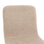 Καρέκλα Gratify pakoworld ύφασμα εκρού-πόδι μαύρο - Image 5