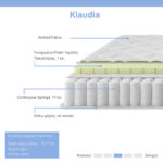 Στρώμα Klaudia pakoworld Continuous spring μονής όψης 17-18cm 160x200εκ - Image 2