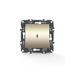 PRIME ΔΙΑΚΟΠΤΗΣ ΑΛΕΡΕΤΟΥΡ & LED ΛΥΧΝΙΑ ΕΛΕΓΧΟΥ ΜΕ ΚΛΙΠ ΠΛΑΣΤΙΚΟΣ MAT ΣΑΜΠΑΝΙΖΕ 1P 10AX 250VAC IP20