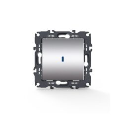 PRIME ΔΙΑΚΟΠΤΗΣ ΑΛΕΡΕΤΟΥΡ & LED ΛΥΧΝΙΑ ΠΡΟΣΑΝΑΤΟΛΙΣ ΜΟΥ ΜΕ ΚΛΙΠ ΠΛΑΣΤΙΚΟΣ MAT ΑΛΟΥΜΙΝΙΟ 1P 10AX 250VAC IP20