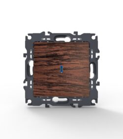 PRIME ΔΙΑΚΟΠΤΗΣ ΑΛΕΡΕΤΟΥΡ & LED ΛΥΧΝΙΑ ΠΡΟΣΑΝΑΤΟΛΙΣ ΜΟΥ ΜΕ ΚΛΙΠ ΠΛΑΣΤΙΚΟΣ ΧΡΩΜΑ ΞΥΛΟΥ 1P 10AX 250VAC IP20