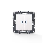 PRIME ΔΙΑΚΟΠΤΗΣ ΚΟΜΜΥΤΑΤΕΡ & LED ΛΥΧΝΙΑ ΠΡΟΣΑΝΑΤΟΛΙΣ ΜΟΥ ΜΕ ΚΛΙΠ ΠΛΑΣΤΙΚΟΣ ΛΕΥΚΟΣ 2P 10AX 250VAC IP20