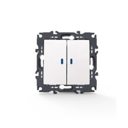 PRIME ΔΙΑΚΟΠΤΗΣ ΚΟΜΜΥΤΑΤΕΡ & LED ΛΥΧΝΙΑ ΠΡΟΣΑΝΑΤΟΛΙΣ ΜΟΥ ΜΕ ΚΛΙΠ ΠΛΑΣΤΙΚΟΣ ΛΕΥΚΟΣ 2P 10AX 250VAC IP20