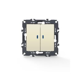PRIME ΔΙΑΚΟΠΤΗΣ ΚΟΜΜΥΤΑΤΕΡ & LED ΛΥΧΝΙΑ ΠΡΟΣΑΝΑΤΟΛΙΣ ΜΟΥ ΜΕ ΚΛΙΠ ΠΛΑΣΤΙΚΟΣ ΙΒΟΥΑΡ 2P 10AX 250VAC IP20