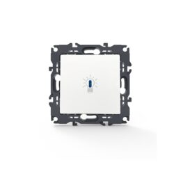 PRIME ΜΠΟΥΤΟΝ ΚΛΙΜΑΚΟΣΤΑΣΙΟΥ & LED ΛΥΧΝΙΑ ΜΕ ΚΛΙΠ ΠΛΑΣΤΙΚΟ ΛΕΥΚΟ 1P 10A 250VAC IP20