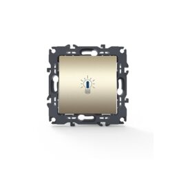 PRIME ΜΠΟΥΤΟΝ ΚΛΙΜΑΚΟΣΤΑΣΙΟΥ & LED ΛΥΧΝΙΑ ΜΕ ΚΛΙΠ ΠΛΑΣΤΙΚΟ MAT ΣΑΜΠΑΝΙΖΕ 1P 10A 250VAC IP20