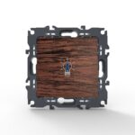 PRIME ΜΠΟΥΤΟΝ ΚΛΙΜΑΚΟΣΤΑΣΙΟΥ & LED ΛΥΧΝΙΑ ΜΕ ΚΛΙΠ ΠΛΑΣΤΙΚΟ ΧΡΩΜΑ ΞΥΛΟΥ 1P 10A 250VAC IP20