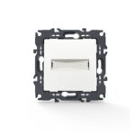 PRIME ΜΠΟΥΤΟΝ ΕΠΙΓΡΑΦΗΣ & LED ΛΥΧΝΙΑ 12VAC ΜΕ ΚΛΙΠ ΠΛΑΣΤΙΚΟ ΛΕΥΚΟ 1P 10A 250VAC IP20